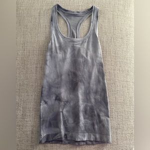 Lululemon Marble Dye Rihno Grey Racerback swiftly tank